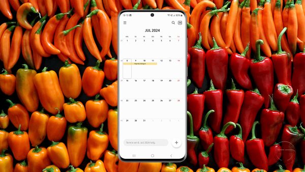 Digitaler Gartenkalender: Paprika - Monatsansicht